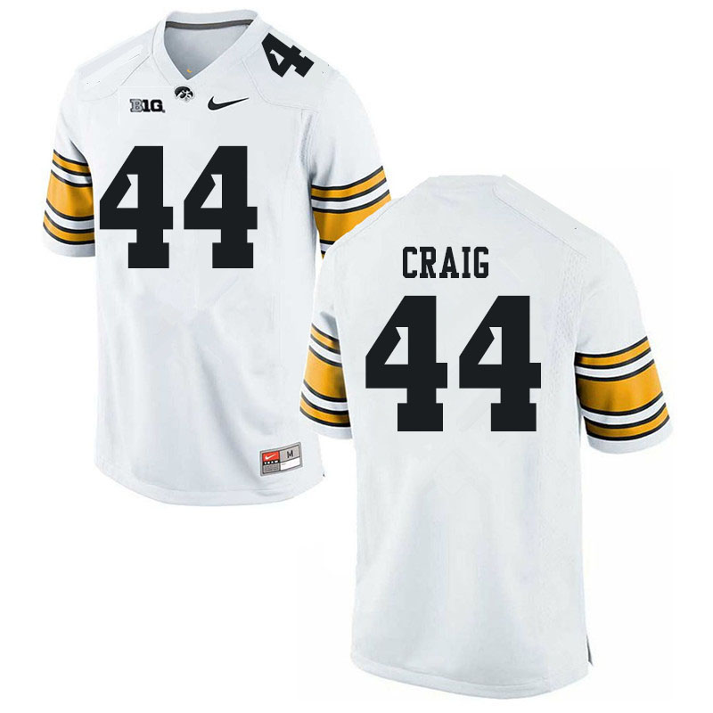 Men #44 Deontae Craig Iowa Hawkeyes College Football Jerseys Sale-White - Click Image to Close